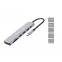 Conceptronic DONN19G 7-in-1 USB 3.2 Gen 1 dokų stotelė, HDMI, USB-A 3.0 x 3, SD, TF/MicroSD, 100W USB PD