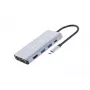 Conceptronic DONN20G 10-in-1 USB 3.2 Gen 1 dokų stotelė, HDMI, VGA, USB-A 3.0 x 3, SD, TF/MicroSD, garsas, GbE LAN, 100W USB PD