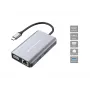 Conceptronic DONN21G nešiojamojo kompiuterio dokas / prievadų plėtiklis, laidinis USB 3.2 Gen 1 (3.1 Gen 1) Type-C, pilkas
