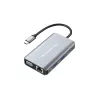 Conceptronic DONN21G nešiojamojo kompiuterio dokas / prievadų plėtiklis, laidinis USB 3.2 Gen 1 (3.1 Gen 1) Type-C, pilkas