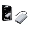 Conceptronic DONN21G nešiojamojo kompiuterio dokas / prievadų plėtiklis, laidinis USB 3.2 Gen 1 (3.1 Gen 1) Type-C, pilkas