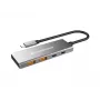 Conceptronic HUBBIES15G USB 3.2 Gen 2 tipo C 4 prievadų USB-A šakotuvas, 10 Gbit/s, pilka