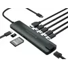 Conceptronic DONN 9-in-1 Universal USB-C adapteris su HDMI, Ethernet ir SD kortelių skaitytuvu
