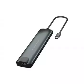 Conceptronic DONN 9-in-1 Universal USB-C adapteris su HDMI, Ethernet ir SD kortelių skaitytuvu