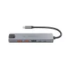Conceptronic DONN29G 6-in-1 USB 3.2 Gen 2 dokavimo stotelė, 4K60Hz HDMI, USB-A 10Gbps x 2, USB-C 10Gbps, GbE LAN, 140W USB PD 3.1