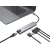 Conceptronic DONN29G 6-in-1 USB 3.2 Gen 2 dokavimo stotelė, 4K60Hz HDMI, USB-A 10Gbps x 2, USB-C 10Gbps, GbE LAN, 140W USB PD 3.1