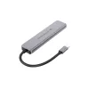 6-in-1 USB 3.2 Gen 1 Dockinė stotelė CONCEPTRONIC DONN33G HDMI, 2×USB-A 5Gbps, 2×USB-C 5Gbps, 100W USB PD, sidabrinė