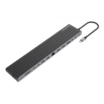 Docking stotelė Conceptronic DONN32B 14-in-1 USB 3.2 Gen 1 HDMI DP