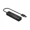 Conceptronic 4 prievadų USB 3.0 aliumininis išplėtimo šakotuvas su USB-C į USB-A adapteriu