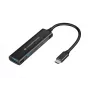 Conceptronic HUBBIES USB 3.0 šakotuvas, 4 prievadai (2x USB-C, 2x USB-A), aliuminio korpusas