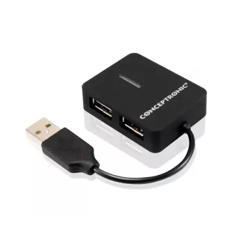 Conceptronic Travel 4 portų USB 2.0 kelioninis šakotuvas