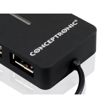Conceptronic Travel 4 portų USB 2.0 kelioninis šakotuvas