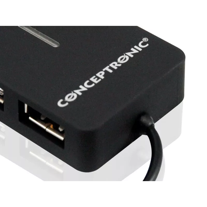 Conceptronic Travel 4 portų USB 2.0 kelioninis šakotuvas