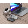 Conceptronic HUBBIES18G 10-in-1 60W USB 3.0 Hub Įkroviklio Derinys, 2-in-1 USB-C USB-A Laidas, USB 3.2 Gen 1