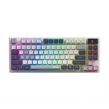 MSI Forge GK600 TKL Wireless Sky žaidimų klaviatūra, DE (QWERTZ) išdėstymas