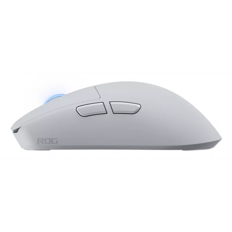 Žaidimų pelė ASUS ROG Harpe II Ace, dešinei rankai, optinė 42 000 DPI, RF belaidis + Bluetooth + USB Type-A, 5 mygtukai, balta