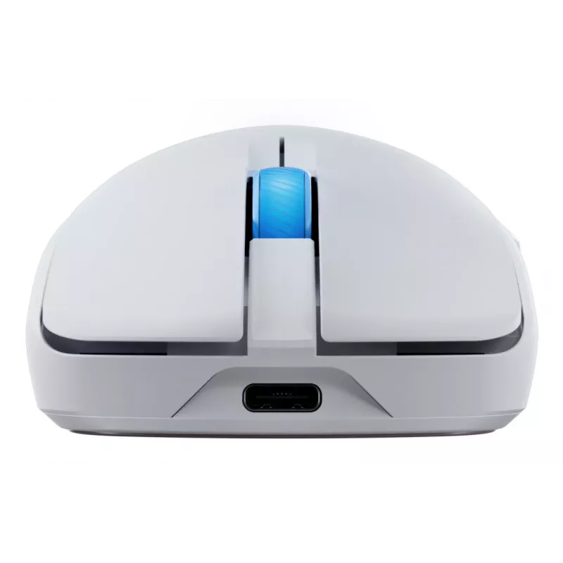 Žaidimų pelė ASUS ROG Harpe II Ace, dešinei rankai, optinė 42 000 DPI, RF belaidis + Bluetooth + USB Type-A, 5 mygtukai, balta