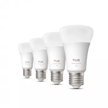Išmanioji lemputė Philips A60 E27, Bluetooth/Zigbee, 6 W, 810 lm, balta, 4 vnt. pakuotė