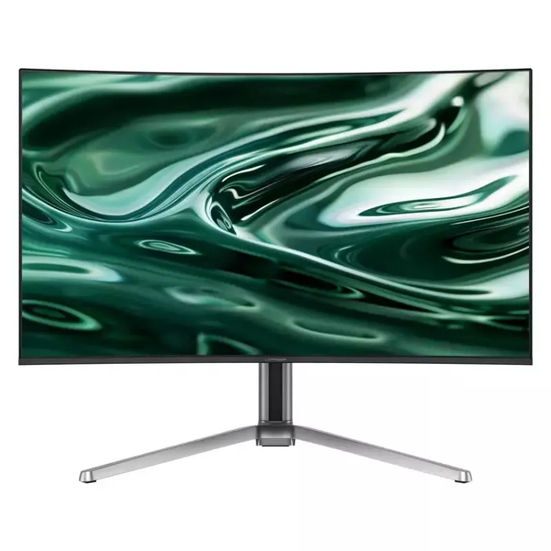 LC-Power LC-M32UCO 31.5 colių QD-OLED 4K Ultra HD lenktas monitorius, 3840×2160, 0,03 ms, 450 cd/m², USB šakotuvas, garsiakalbiai, VESA, reguliuojamas aukštis