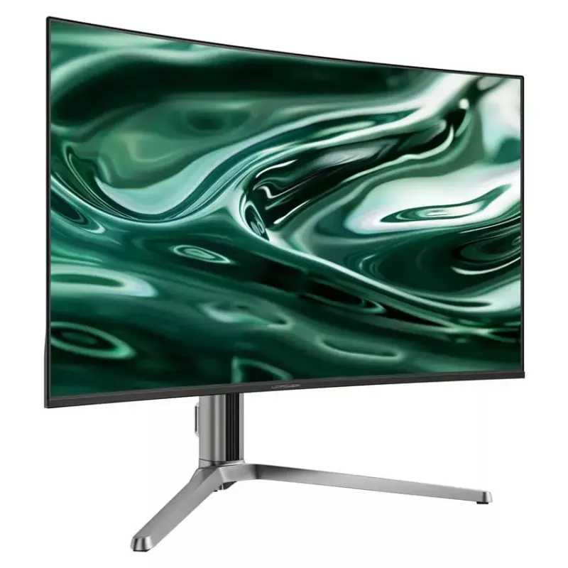 LC-Power LC-M32UCO 31.5 colių QD-OLED 4K Ultra HD lenktas monitorius, 3840×2160, 0,03 ms, 450 cd/m², USB šakotuvas, garsiakalbiai, VESA, reguliuojamas aukštis