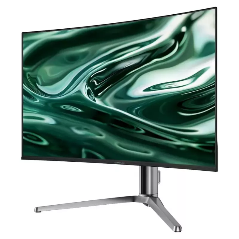 LC-Power LC-M32UCO 31.5 colių QD-OLED 4K Ultra HD lenktas monitorius, 3840×2160, 0,03 ms, 450 cd/m², USB šakotuvas, garsiakalbiai, VESA, reguliuojamas aukštis