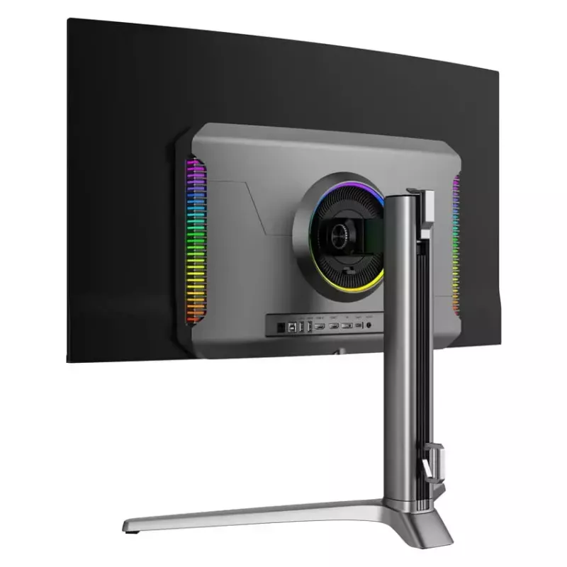LC-Power LC-M32UCO 31.5 colių QD-OLED 4K Ultra HD lenktas monitorius, 3840×2160, 0,03 ms, 450 cd/m², USB šakotuvas, garsiakalbiai, VESA, reguliuojamas aukštis