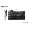 be quiet! Dark Mount Silent Linear DE ISO klaviatūra, USB, QWERTZ, vokiškas išdėstymas, juoda