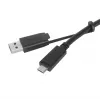 Targus ACC1133GLX USB-C kabelis su varžtiniu fiksavimu ir USB-A adapteriu, 1 m, juodas