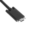 Targus ACC1133GLX USB-C kabelis su varžtiniu fiksavimu ir USB-A adapteriu, 1 m, juodas