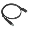 Targus ACC1133GLX USB-C kabelis su varžtiniu fiksavimu ir USB-A adapteriu, 1 m, juodas