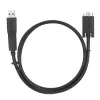 Targus ACC1133GLX USB-C kabelis su varžtiniu fiksavimu ir USB-A adapteriu, 1 m, juodas