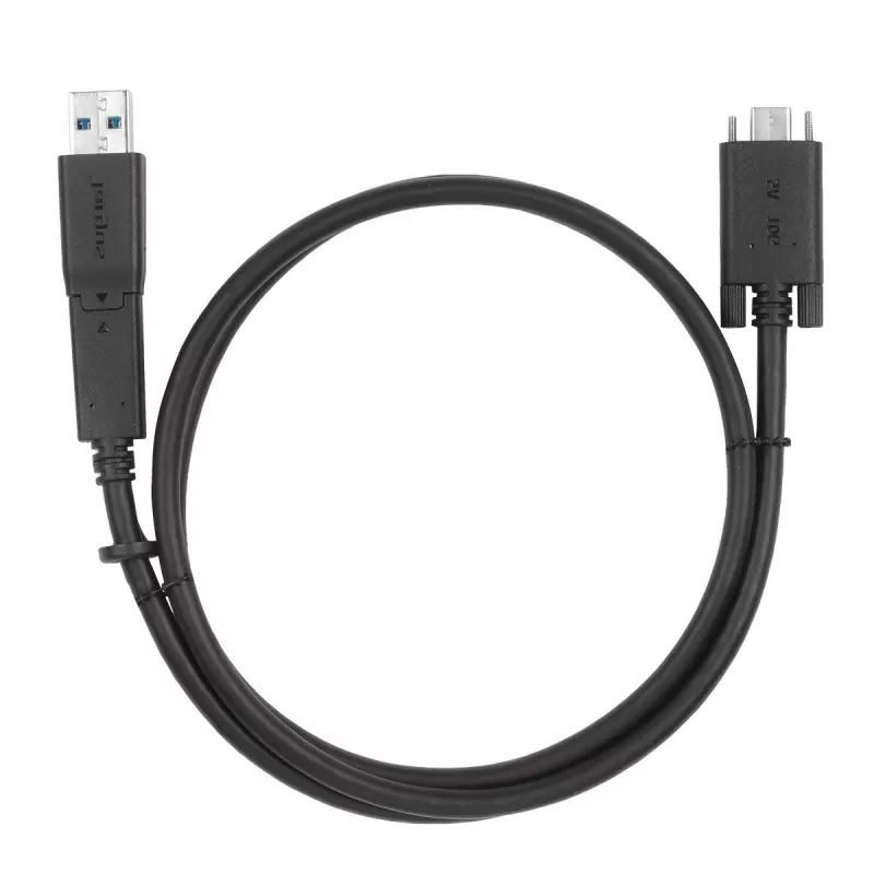 Targus ACC1133GLX USB-C kabelis su varžtiniu fiksavimu ir USB-A adapteriu, 1 m, juodas