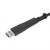Targus ACC1133GLX USB-C kabelis su varžtiniu fiksavimu ir USB-A adapteriu, 1 m, juodas