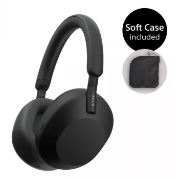 Sony WH-1000XM5SA belaidės ausinės su triukšmo slopinimu, juodos