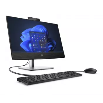 HP ProOne 440 G9 „Viskas viename“ kompiuteris 23,8 colio Full HD, Intel Core i3-13100T, 16 GB RAM, 512 GB SSD, Windows 11 Pro, juodas/sidabrinis