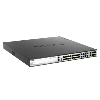 D-Link DMS-3130-30PS valdomas L3 tinklo jungiklis 2.5G Ethernet (100/1000/2500) su PoE 1U juodas