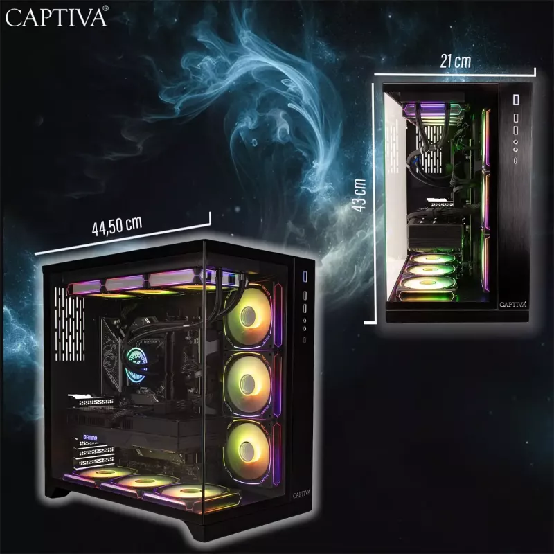 Stalinis kompiuteris CAPTIVA Highend Gaming I90-064 i9-14900KF 64GB 2TB RTX5070 Windows 11