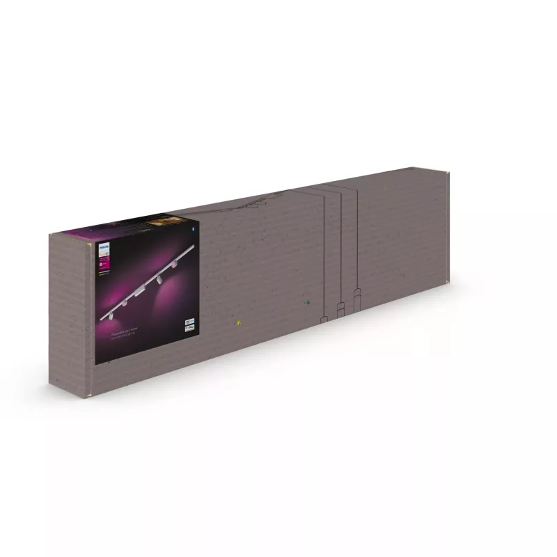 Philips Hue White and colour ambience Perifo tiesių lubų bėgių pagrindo rinkinys (4 taškai)