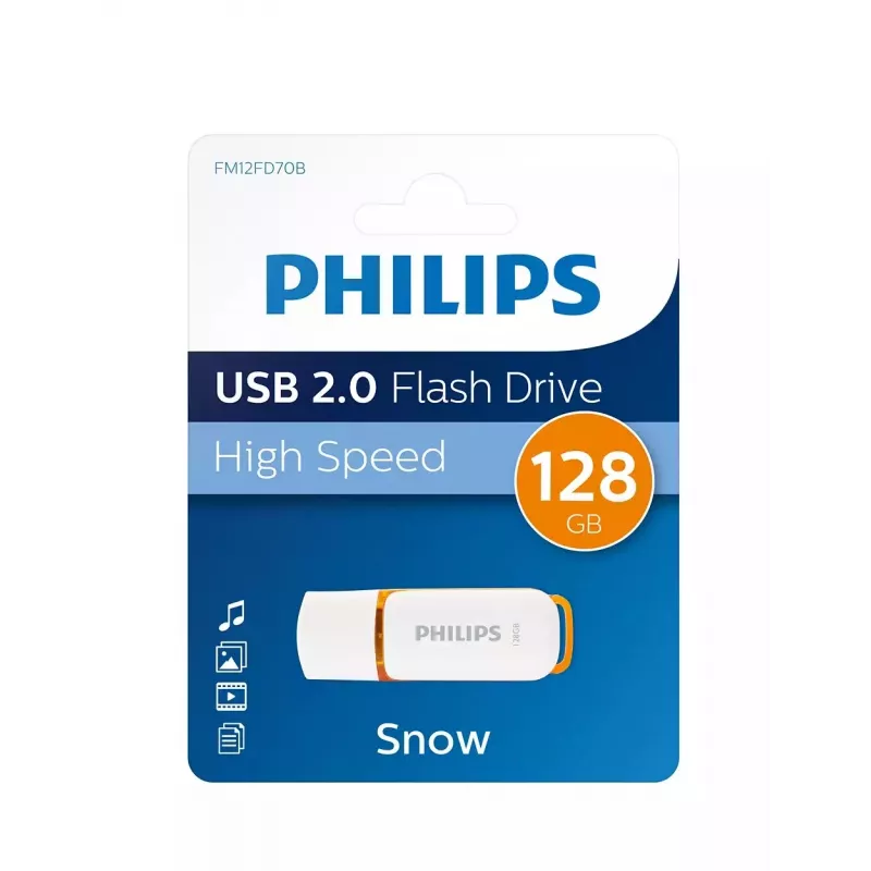 Philips FM12FD70B USB atmintukas 128 GB USB Type-A 2.0 Baltas