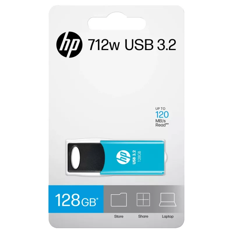 USB atmintukas HP 712w 128 GB USB Type-A 3.2 Gen 1 (3.1 Gen 1) Mėlynas slankiklis