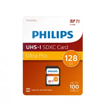 Philips 128 GB SDXC UHS-I FM12SD65B atminties kortelė