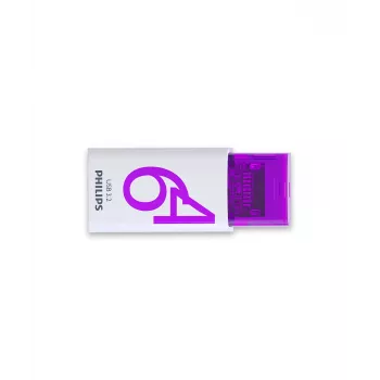 Philips Click USB atmintukas 64 GB USB Type-C 3.2 Gen 1 violetinis, baltas