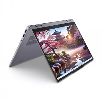Lenovo IdeaPad 5 2-in-1 14AKP10 Copilot+ PC AMD Ryzen™ AI 7 350 Hibridinis nešiojamas kompiuteris 35,6 cm (14 colių) jutiklinis ekranas WUXGA 16 GB LPDDR5x-SDRAM 512 GB SSD Wi-Fi 7 (802.11be) Windows 11 Home Pilka