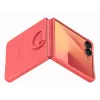 Samsung Galaxy Z Flip7 dėklas su žiedu, silikoninis, 17,4 cm (6,85 colio), raudonas