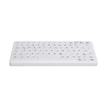 Cherry AK-C4110 medicininė belaidė klaviatūra su nuimamu silikoniniu dangteliu, balta