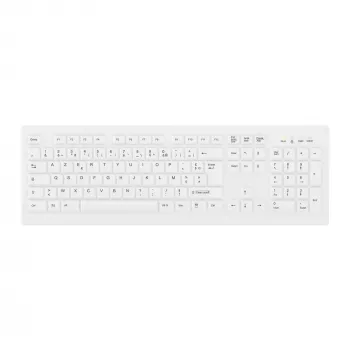 Contour Design Active Key ClassicClean medicininė klaviatūra su nuimamu dangteliu, viso dydžio, belaidė, balta C8100
