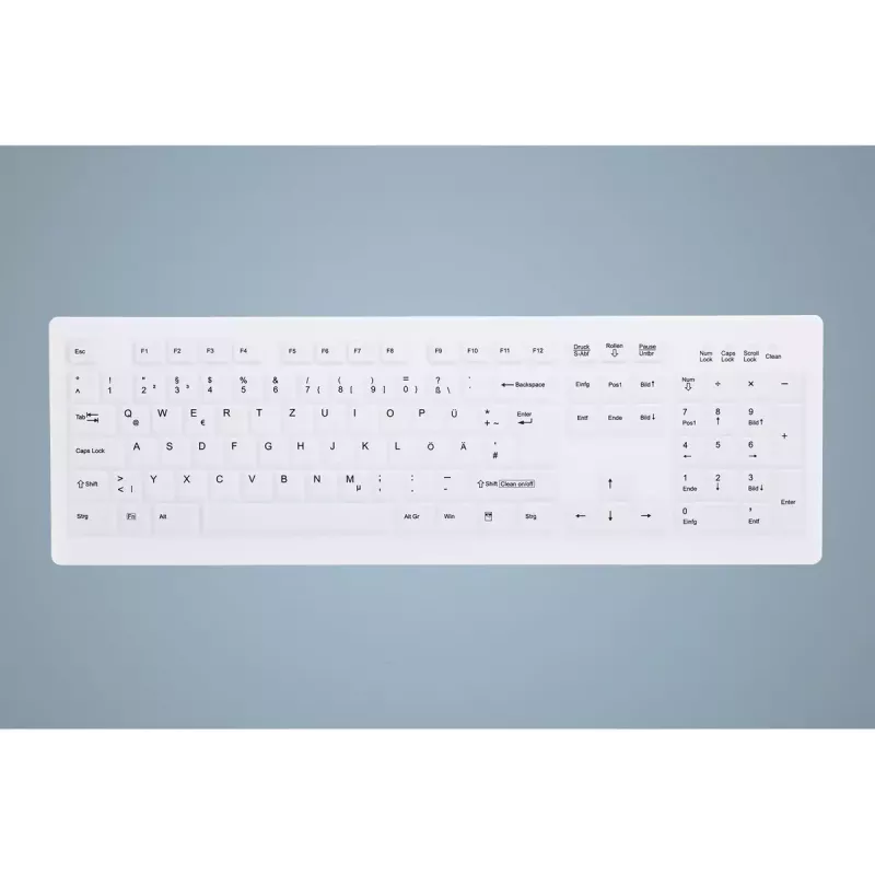 Contour Design Active Key AK-C8100F-U1-W/US klaviatūra medicininė USB QWERTY JAV anglų balta