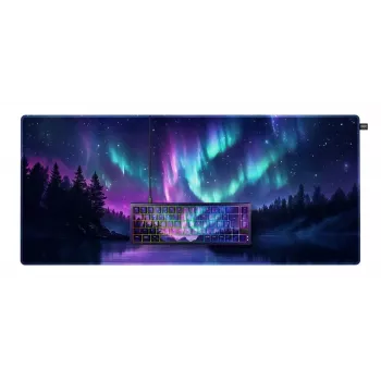 Mechaninė klaviatūra Cherry NORTHERN LIGHT Bundle 65% QWERTZ vokiškas išdėstymas USB RGB 2 m laidas įvairiaspalvė
