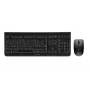 CHERRY DW 3000 belgiška AZERTY belaidė klaviatūra su pele, juoda