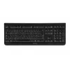CHERRY DW 3000 belgiška AZERTY belaidė klaviatūra su pele, juoda